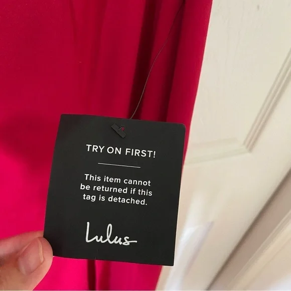 Lulu's Red One-Shoulder Maxi Dress - Picture 10 of 12